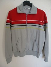 Veste ADIDAS vintage gris tracktop jacket Ventex Made in France 80's TREFOIL S