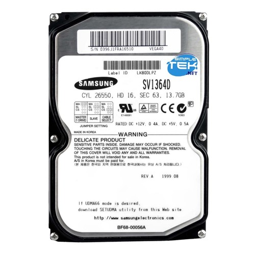 Samsung sv1363d disque - samsung, dur