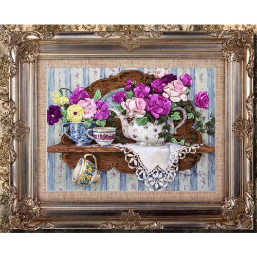 Kit broderie ruban pour - kit,