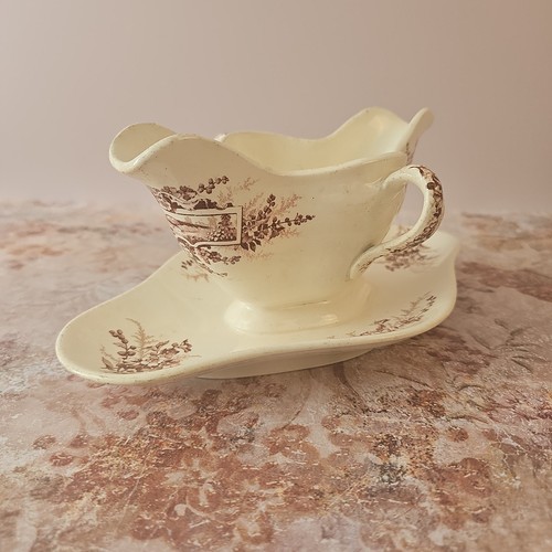 Saucière décor faisan terre - saucière,
