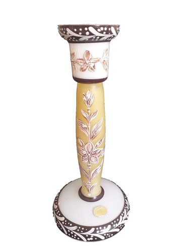 Bougeoir verre bohème - bougeoir,