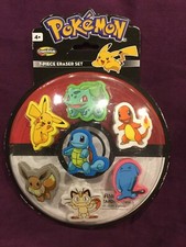 Pokemon 7-Piece Eraser Set