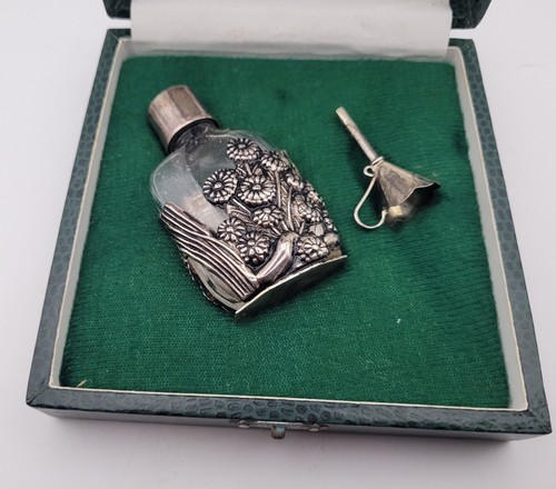 Ancien flacon parfum argent - ancien,