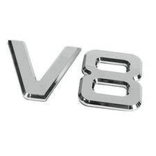 V8 Emblème Signe XXL Chrome