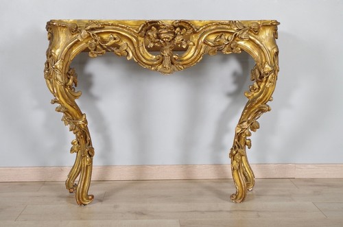 Console dorée époque louis - dorée,