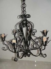 Lustre À 6 Lumières Fer