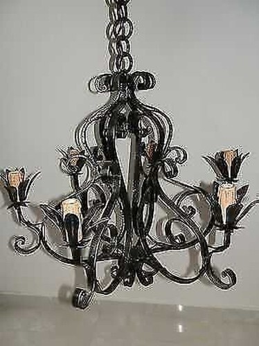 Lustre lumières fer - 6,