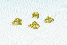 Cales de roues "type métal" pour jets modernes-1/32 (Mirage-Jaguar-Rafale)