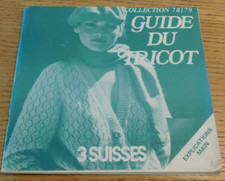 vintage COLLECTION 1978-79 CATALOGUE laine guide du tricot 3 SUISSES wool WOLLE