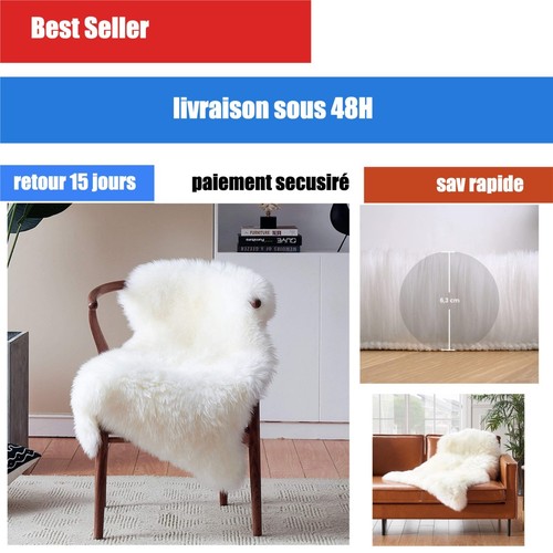 Tapis fausse fourrure peau - , de