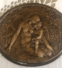 MÉDAILLE PLAQUE EN BRONZE