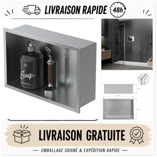 Niche douche encastrée - douche,