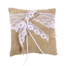  Coussin en toile de jute