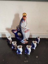 Service à liqueur en faïence