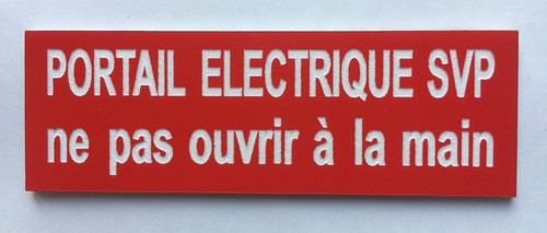 Plaque panneau portail - panneau, "portail