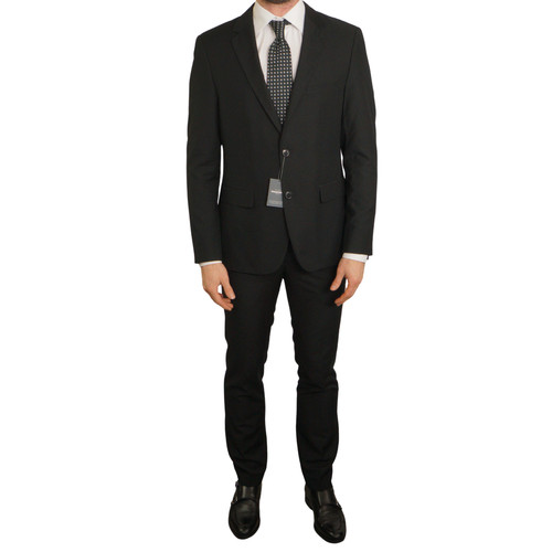 Costume toile noir slim fit - noir,