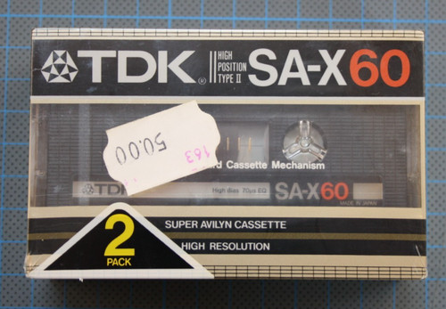 Cassette audio tape tdk - x,