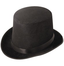 Chapeau Haut Noir Velours