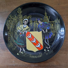 ASSIETTE  EMAUX LONGWY GRAND FEU ...LAURRAINE...