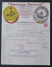 Facture LA GRAISSE PAULIN 1959