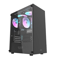 Boîtier Gaming PC Ordinateur Midi Tower ATX ITX M-ATX USB 3.0 Noir Darkflash