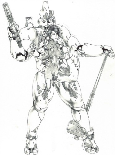 Pin robot manga dessin - robot,