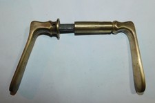 ANCIENNE POIGNÉE DE PORTE EN BRONZE STYLE GOLLOT XIXe/XXe LOQUET CLENCHE PORTE 3