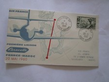 1ere liaison caravelle france maroc 20/5/1960 cachet toulouse RP