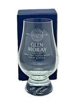 Glen Moray wisky verre à dégustation avec sa boite bleue 11,5 x 5,5 cm env