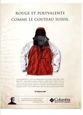 Années 2000 : Veste manteau Columbia – Titanium (publicité, advertising)