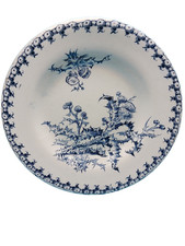 Vintage assiette demi creuse