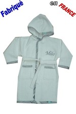 Peignoir enfant prénom brodé