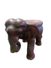 Tabouret Éléphant En Bois
