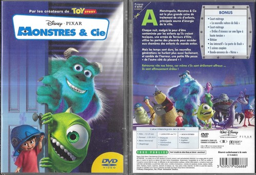Dvd monstres cie - -, walt