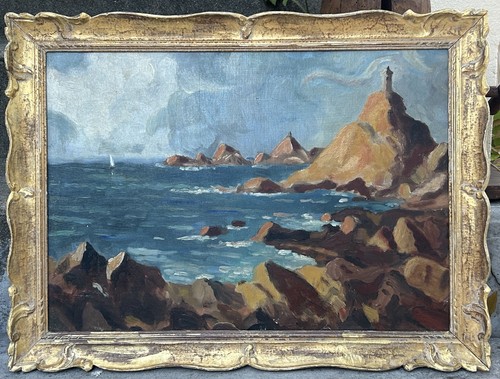Antique original oil painting - original,