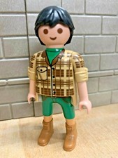 PLAYMOBIL Personnage Soigneur Vétérinaire Zoo 14A - pour CUSTOM RARE VINTAGE