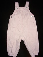 PETIT BATEAU Salopette Milleraies Rose Fille 6 Mois COMME NEUVE