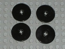 4 x LEGO Technic black Disc