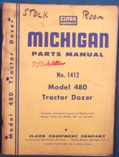 Manuel De Pièces Du Tracteur Dozer Clark Michigan 480 - 2 Livres