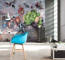 Garçons Chambre Papier Peint 3x2.8m Photo Décoration Murale Avengers Héros Hulk
