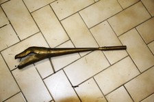 klaxon a poire cuivre ancetre tete de serpent