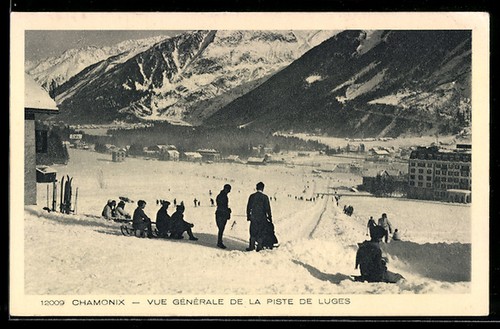 Cpa chamonix vue générale - cpa,