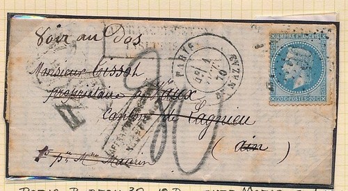 Lettre ballon monte mazas - bt,