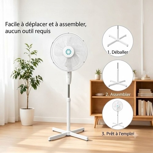Ventilateur sur pied hauteur - ventilateur, pied-hauteur