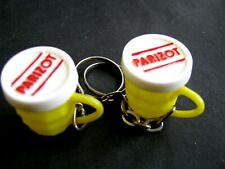 Ancien Porte Cle Publicité 2 Pots Moutarde Parizot Vintage