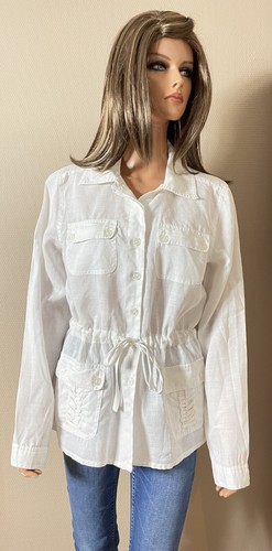 Veste chemise blanche 100%