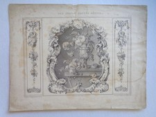 Gravure ancienne Les quatre
