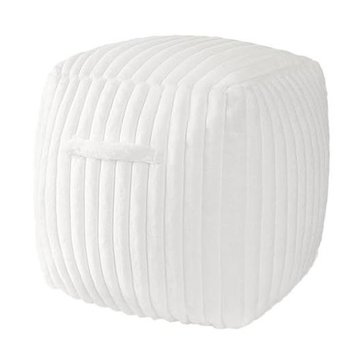 Unstuffed modern pouf - unstuffed, cover