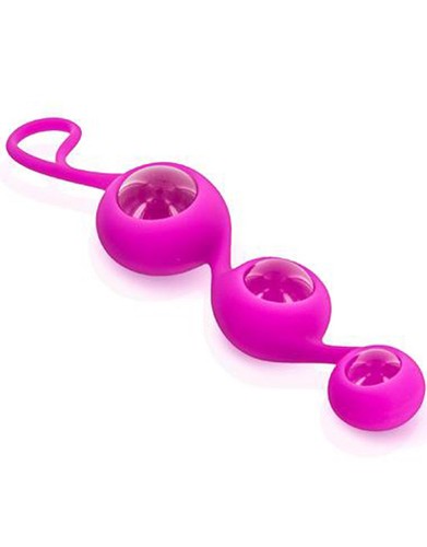 Triple boules geisha rose - boules,