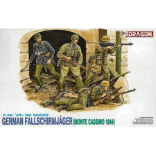 GERMAN FALLSCHIRMJAGER MONTE CASSINO KIT 1:35 Dragon Kit Figure Militari Nouveau